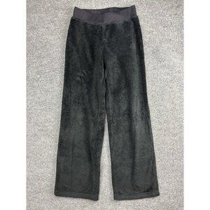 The North Face Pants Womens Small Black Osito Fleece High Pile Lounge Wide Leg
